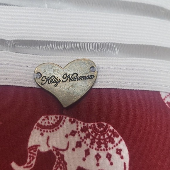 Cute Booty Leggings Kelli Nishimoto Sz XS Red White Elephant - Picture 2 of 8